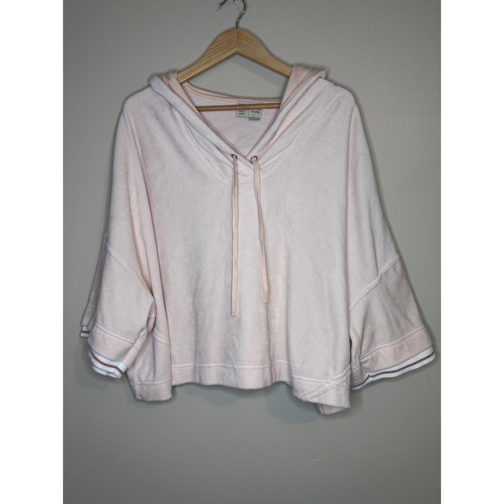 Saturday Sunday Blush Pink Oversized Hooded Poncho Top M - Picture 1 of 4